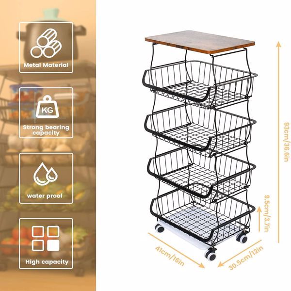 5-Layer Fruit Basket - Kitchen Storage Organizer