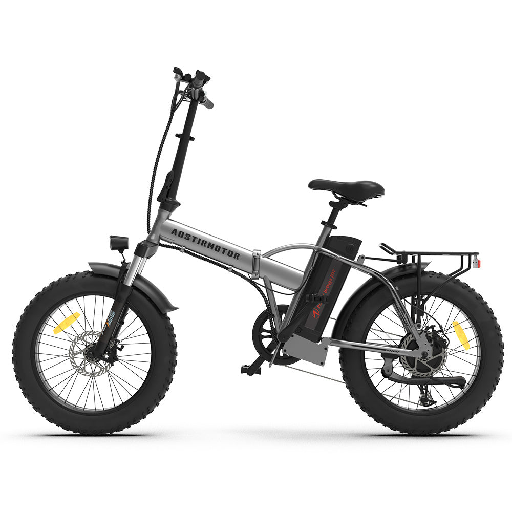 20x4.0 Inch Foldable Fat Tire Electric Bike 48V 12.5AH Extended Range Dual Disc Brakes Fenders