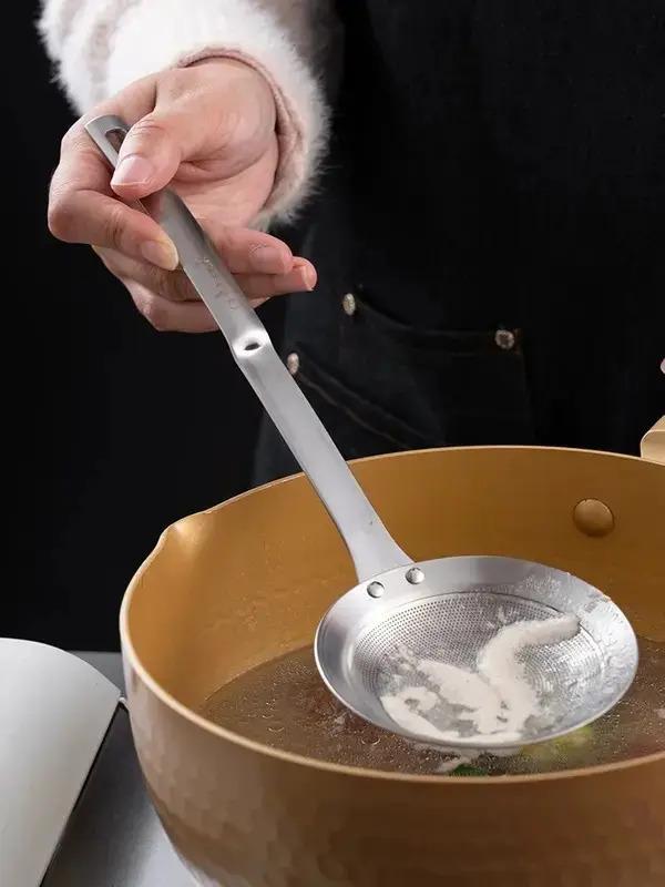 Stainless Steel Oil Strainer Spoon - Fine Mesh Kitchen Tool