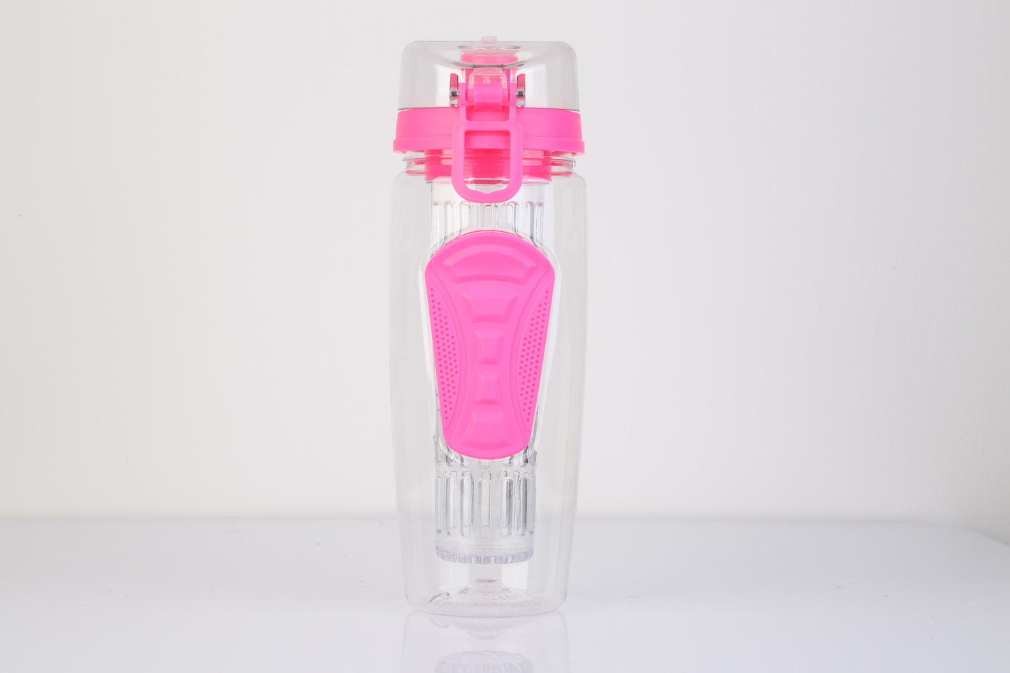 3 Color Options - 1Pc Fruit Infuser Water Bottle 32OZ Juice Shaker Sport With Flip Top Lid Anti-Slip Grips For Office Home Sport Running Walking Hiking