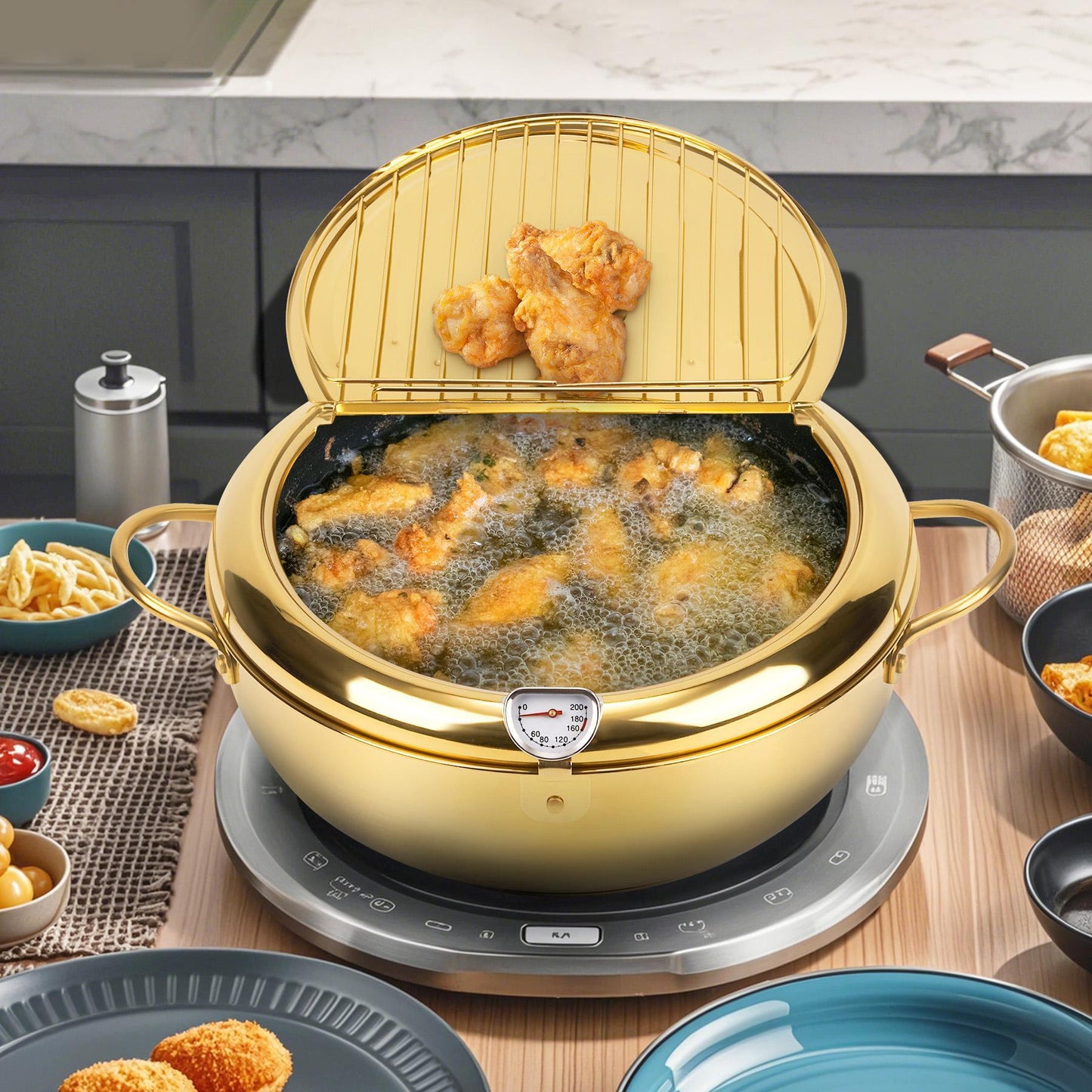 Stainless Steel Kitchen Pots - Versatile Cookware Set