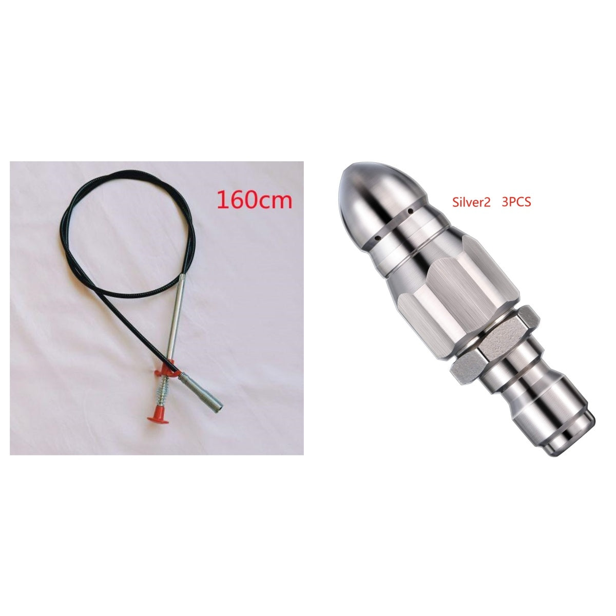 60CM Drain Snake Tool - Hair Clog Remover for Kitchen & Bathroom