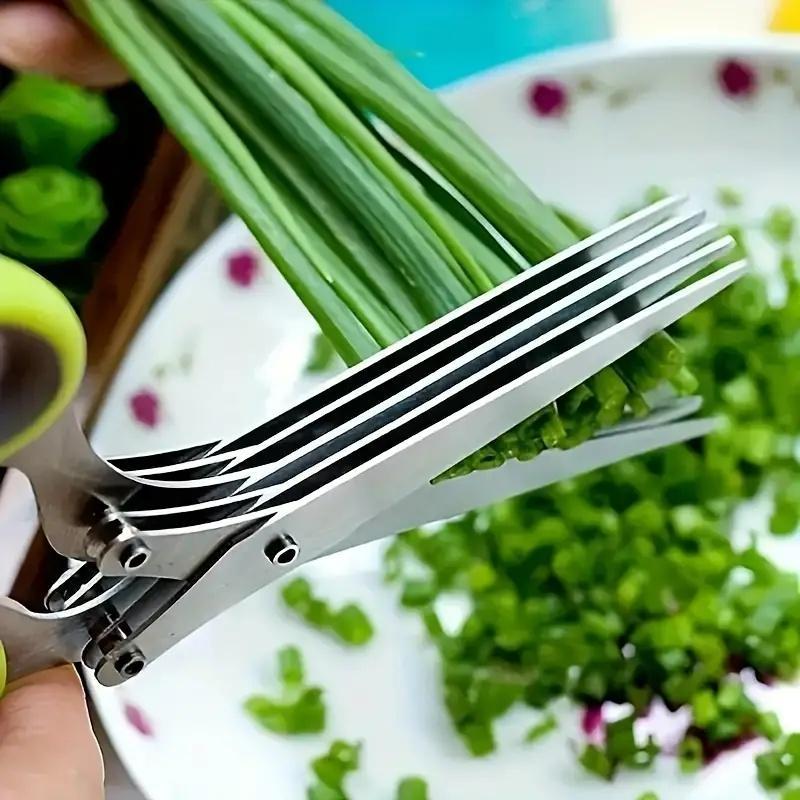 Multi-Layer Kitchen Scissors - Professional Vegetable & Herb Cutter