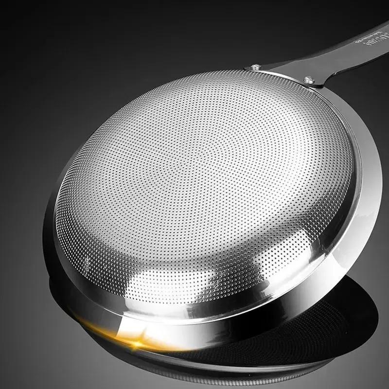 Stainless Steel Oil Strainer Spoon - Fine Mesh Kitchen Tool