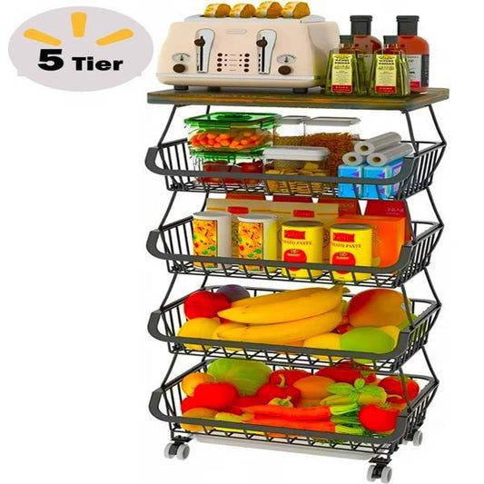 5-Layer Fruit Basket - Kitchen Storage Organizer