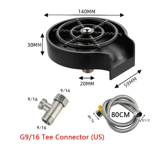 Automatic Cup Washer - High-Pressure Bar Sink Faucet