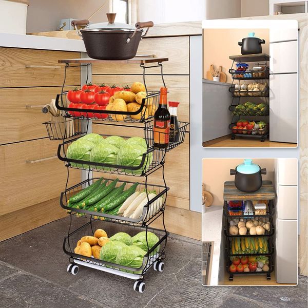 5-Layer Fruit Basket - Kitchen Storage Organizer